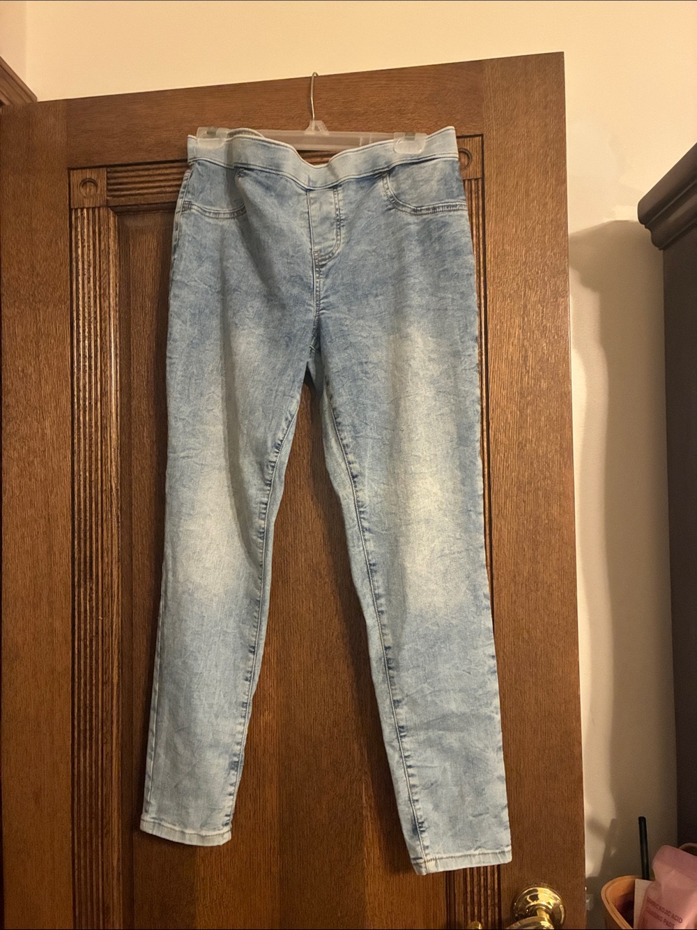 Kids Light Blue Wash Skinny Jeggings